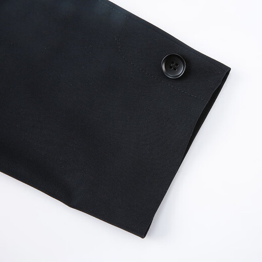 Hongdu windbreaker men's lapel jacket middle-aged and elderly men's single-breasted autumn men's mid-length business formal wear navy blue JK8615 L 175/92L