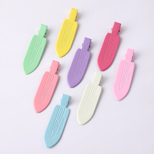 Ins style macaron color seamless hairpin girl bangs side clip student girl hairpin glossy hairpin hair accessories macaron color hairpin mixed color 3 pieces TS69
