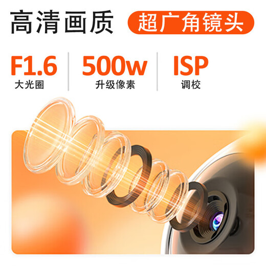 小米有品生态链品牌监控家用可视频对话监控智能一键通话手机远程WiFi室内高清摄像头 WIFI双向视频通话+128G内存卡