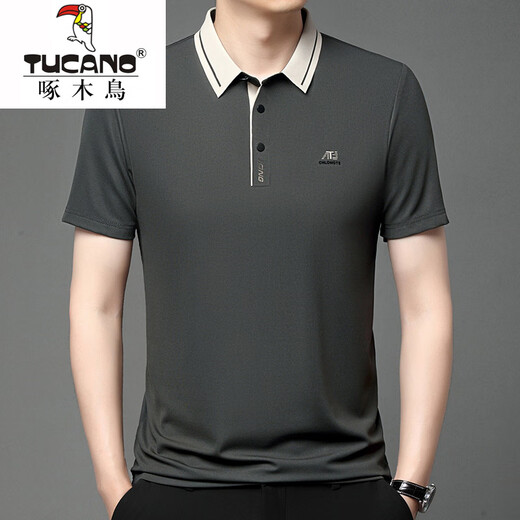 Camiseta de manga corta de lujo de Light Light Light de lujo de la altura de la sola de la manga de carpintero de la camiseta del polo delgado de la altura del padre 16821/Beep White M 16580-100Jin [Jin equivale a 0.5 kg]
