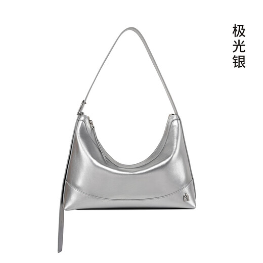 LA Festin Sommer Neues echtes Leder mit großer Kapazität Crossbody Bag Damen Silbertasche 2025618 Aurora Silber