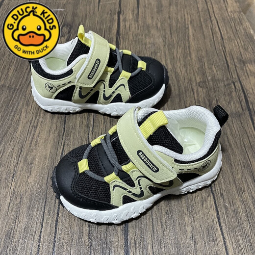 
G.DUCKKIDS little yellow duck children's shoes 25 spring and autumn style baby shoes for boys and girls Babu toddlers shoes for children's functional shoes for children non-slip and transparent 9227 light pink spring and autumn style leather surface 23 inner length 14.5cm