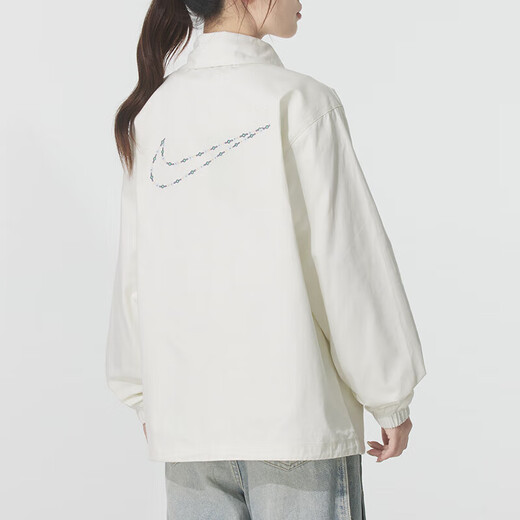 Nike (Nike) Vêtements féminins Été Nouvelles vêtements de sport Running Fitness Training Veste de mode respirant veste tendance blanche S