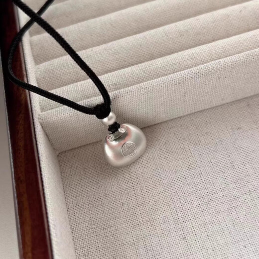 Love 999 pure silver pendant for female little fat fortune pendant solid transfer necklace Chinese style clavicle chain birthday gift for girlfriend