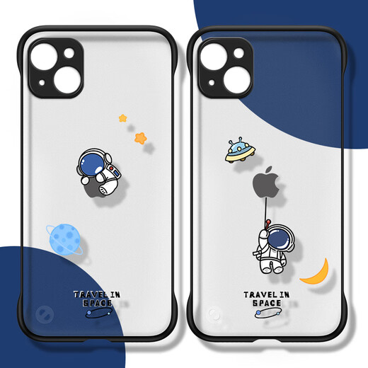 
Apple 13 mobile phone case personalized creative 14promax cute cartoon astronaut iPhone 13pro bare metal feel frameless half pack mini matte transparent half pack ip1 Apple 146.1 inch A9435 hanging