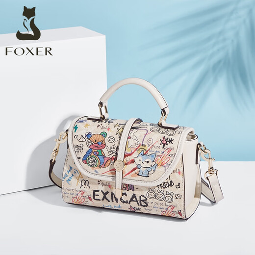 Sac pour femmes Golden Fox (Foxer) Bag féminin de grande capacité Graffiti Sac à bandoulière sac à main sac à main