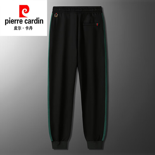 皮尔卡丹（pierre cardin）刺绣夏季白色裤子男士休闲束脚长裤2025冰丝韩版潮流休闲卫裤痞帅 白色 3XL 145-165斤