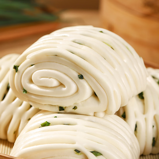 巴比 葱油花卷 360g*3包共12只 速冻馒头面食营养早餐 面点加热即食