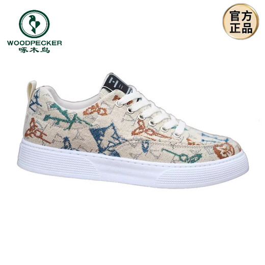 Holzspecker Herrenschuhe 2025 Leinwandschuhe Sommer neue atmungsaktive Herren-Freiheitsschuhe Vielseitige Sportschuhe Schuhe F-6636 Gold Canvas Schuhe 42