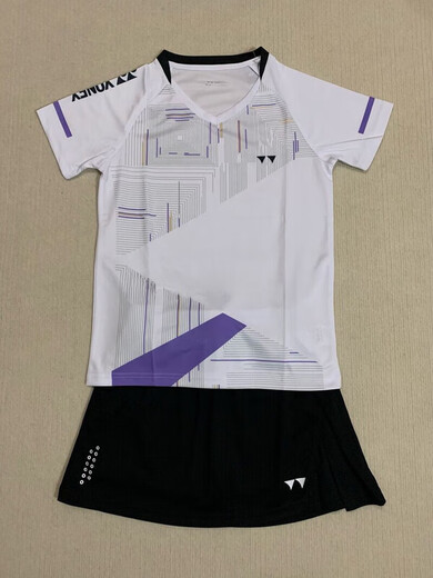 Yonex Sports Fot Fot Fot Brink Badminton костюм женский костюм Новый быстросохлый дышащий конкурс для соревнований в спортивных соревнованиях спортивных спортивных брюк с короткими рукавами и юбка 5009# Top Lop Lop Men Style L (женский 135-145 джин [Джин равняется 0,5 кг] можно носить)