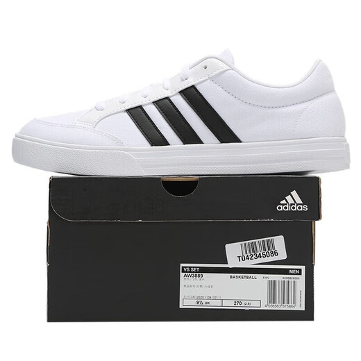 Adidas Chaussures masculines officielles 2025 Spring New Sports Chaussures Low Top Chaussures décontractées Chaussures blanches Tendy Léger AW3889 / Classic / Summer New / Store Manager's Promotion 40 6.5