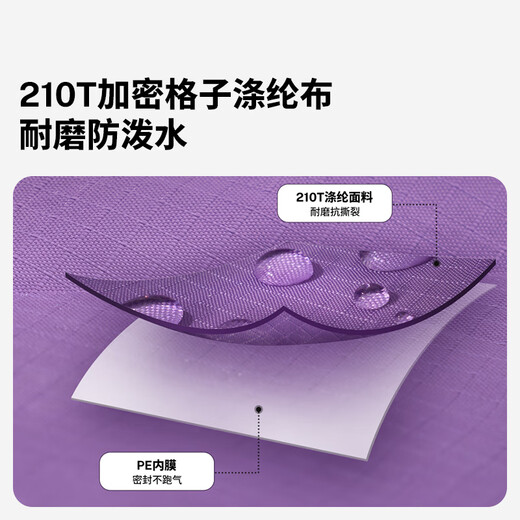 MOBIGARDEN Yunyue Inflatable Sofa Outdoor Camping Music Festival Lazy Air Bed NX24690005 Daishan Purple