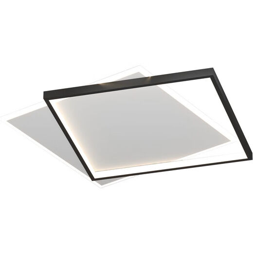 Luz LED Luz de la sala de estar Light Modern Simple Simple Atmosférico Breed Square Square Nordic Children's Lampa 1w Ginger 9922 Negro redondo 45 cm Tres colores