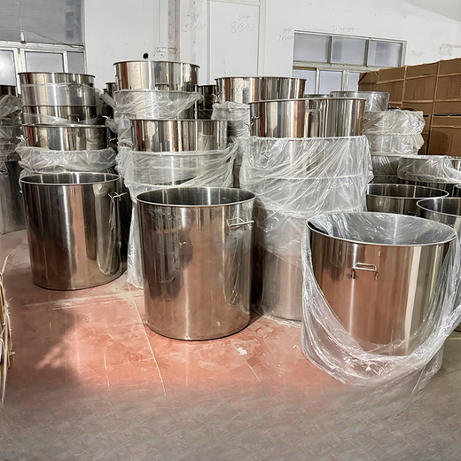 Dechunwang stainless steel barrel round barrel stainless steel with lid soup barrel round barrel thickened pot soup barrel commercial oil barrel household large capacity _80X70cm_load water 695Jin[Jin equals 0.5 kg] 347000ml