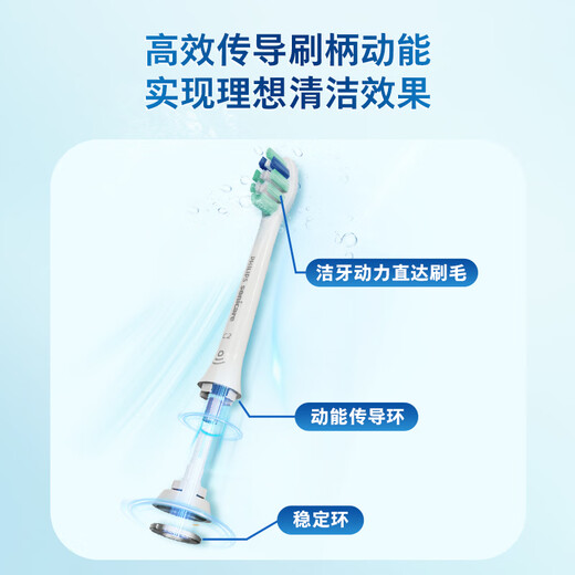 Philips Electric Toothbrush Head Diamond Bright White Brush Head W2 HX6063/96 3 Pack Black Suitable for Diamond 3 Series, 5 Series, and 9 Series