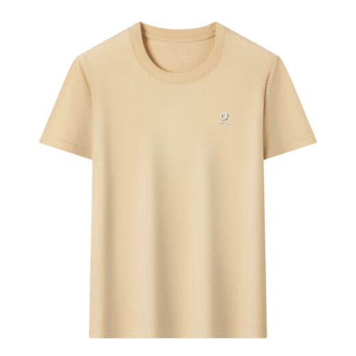 Mengtejiao Brand français coton pur t-shirt à manches courtes manche à manche à manches simples et à manchette décontractée simple