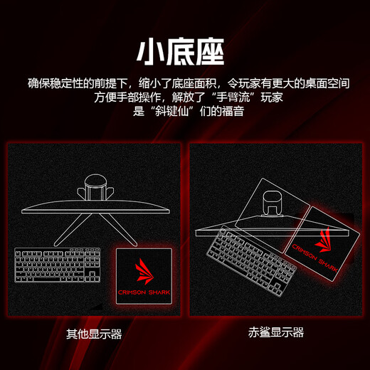 Red Shark 27-inch native 360HZ computer rotating lifting monitor 24-inch 240HZ high brush 2K300HZ gaming e-sports Fast IPS original module 0.5ms response 27-inch 2K native 320HZ 0.5ms response official standard configuration supports lifting and rotating