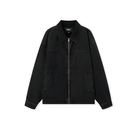 Semir jacket men's winter loose American retro washed denim jacket fashionable cotton zipper cardigan 103724108103