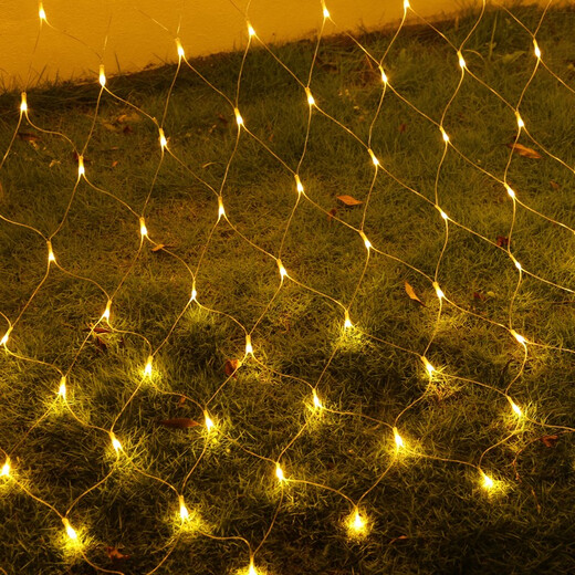 Brandneue GF -LED -Netzwerklichter voller Sternschnur -Lichter im Freien wasserdichte Fischereinetz Weihnachtsdekoration Lichter Mesh Light Project Lighting White 4*6m 674 Lichter (mit Schwanzanschluss)