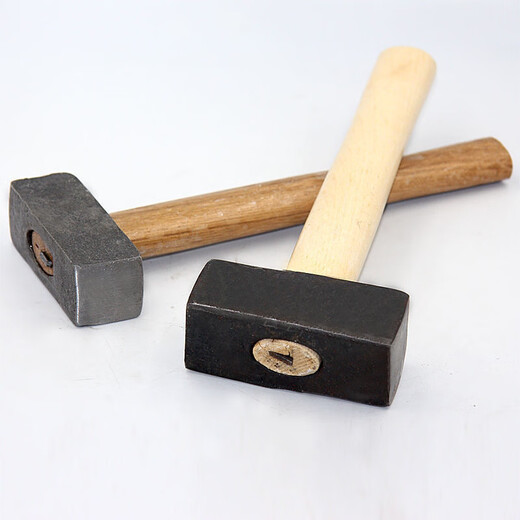 Vinoa masonry hammer, stone hammer, iron square hammer, large hammer, hammer hammer, forged square head hammer, primary color iron square hammer, medium square head hammer (approximately 2 Jin Jin is equal to 0.5 kg)