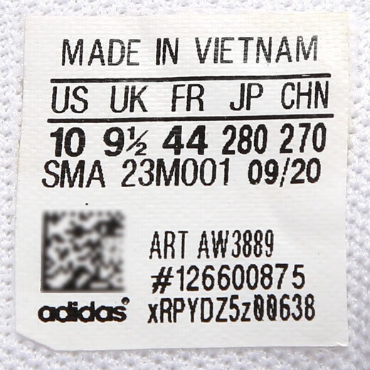 Adidas Chaussures masculines officielles 2025 Spring New Sports Chaussures Low Top Chaussures décontractées Chaussures blanches Tendy Léger AW3889 / Classic / Summer New / Store Manager's Promotion 40 6.5