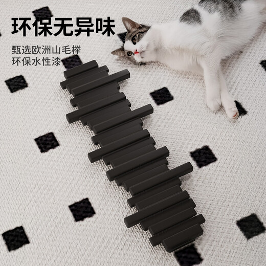 Eight Seabird Piano Key Hook Clothes Rack Entry Door Wall Porch Coat Rack Bedroom Wall High-End Black Solid Wood Storage