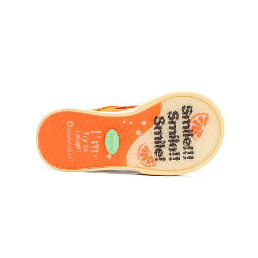 
Ouder smiler canvas shoes for women round toe ugly cute newbies shoes thick sole height and low top casual big toe shoes Orange soda 34