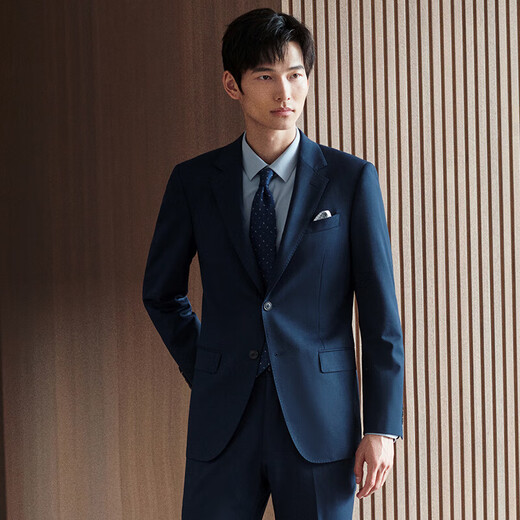 Angel Bird Suit Men's Australian Wool Selection Easy-care Business Formal Wool Suit Pants Men Royal Blue 50 A (180/100) / Please note waist or trousers