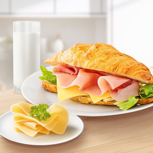 RUMIANO Colby cheese slices two-color cheese slices Swiss-style cheese slices 681g Colby cheese slices 681g*1 bag