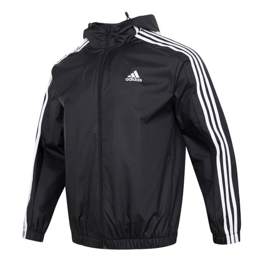 Adidas Sports Set Men's 25 Spring Fitness Training Woven Breathable Hooded Jacket Jacket Football Sports Cat Pants IB0384+IB5012 M