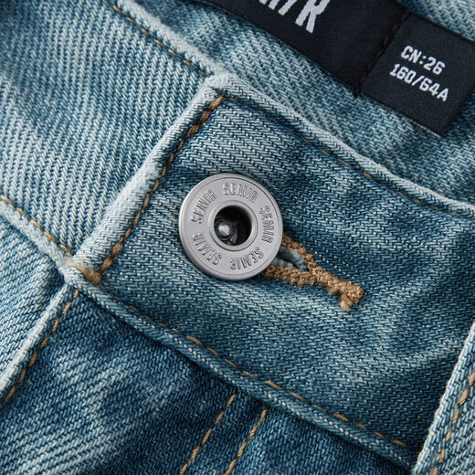 SEMER JEANS Pantalon à jambes droites de style rétro pour femmes pantalons personnalisés de pantalon d'épissage mince 103524124013a