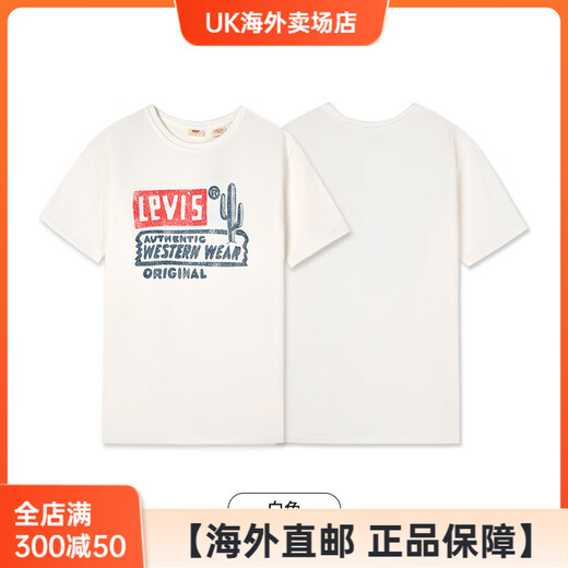 李维斯（Levi's）【日本直邮】Levi's夏季女士美式针织休闲印花短袖T恤A9276春夏休 粉色 XS