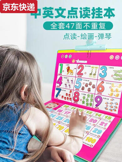 奇立彩幼儿童发声点读学习书宝宝早教机神器充电玩具拼音唐诗中英文 幼小衔接2-11岁点读书-充电款