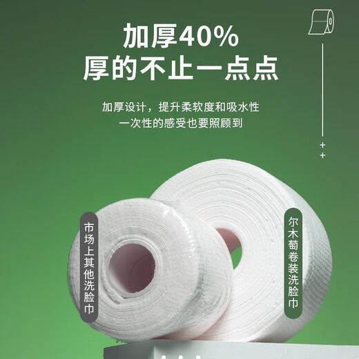 Ermutao face wash towel Ermutao disposable soft towel facial wash towel pull-out compressed enlarged roll thickened compressed cotton pad Ermutao face wash towel 70 pumps * 1 roll Authentic guarantee, ready to ship quickly