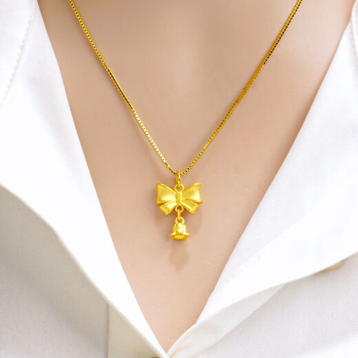 OIDSG Old Phoenix 999 Vietnamese sand gold imitation fake gold will not fade for a long time Chinese knot butterfly lily of the valley flower ring necklace lily of the valley three-piece set with 9 yuan discount gift box