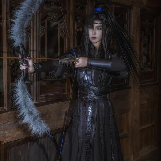 An Chuxia's ancient costume, black men's outfit, black water, He Xuan, Gu Yun, Mo Ran, Xiao Ce'an cos suit, Mo Ran cos suit, ancient style men's clothing, clothes suit XL