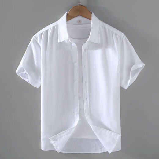 
ZoScheter men's linen long-sleeved shirt linen men's Japanese casual loose cotton linen shirt spring and summer outfit DN-9027 gray XL
