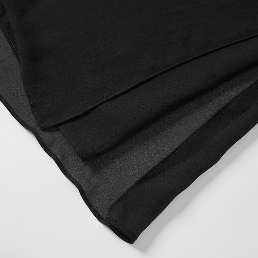 Jiuzi (JUZUI) commuting flowing and light casual wide-leg pants for women in summer JWDX11303 simple black XS