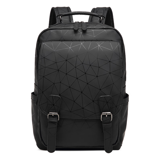 SlaZenger/Slazenger Fashion City PVC Weiche Leder Reisetasche Computertasche Rucksack Rucksack Schwarz