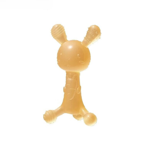 Ozan Ancosu adapted rabbit teether baby teething stick silicone toy chewing gum for baby teething period small month old Nano silver-radish rabbit teether