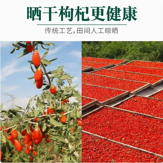 Beijing Tongrentang Red and Black Wolfberry Wild Ningxia 500g Official Black Wolfberry Health Tea spécial pour hommes Tonifiant l'essence [Essayez de nouveaux vêtements] Black Wolfberry 100g