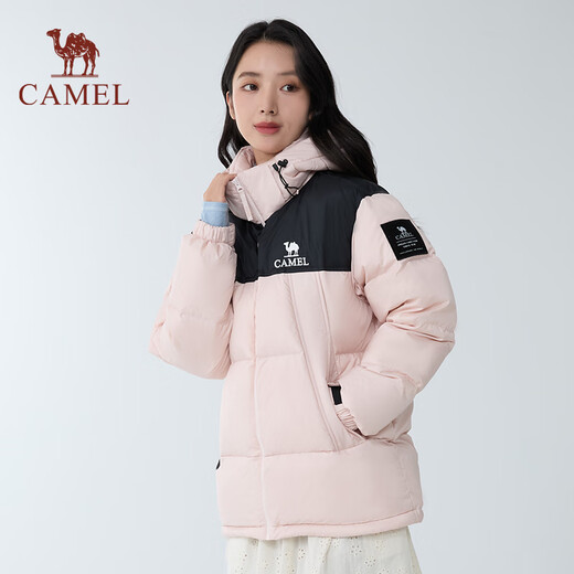 Camel women's down jacket 2025 autumn and winter new men and women same style thickened warm hooded down bread jacket