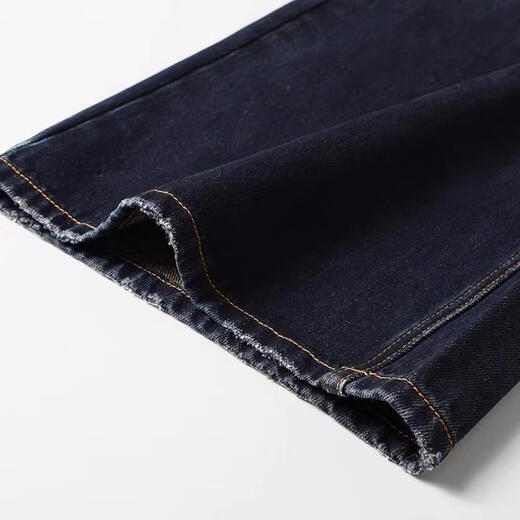UHFR AINOS JIAYINY Store insignia oficial 2024 Autumn New Wasst Waist Slim Straight Ley-Legg Jeans for Women 3271 Deep Denim Blue 913271 S