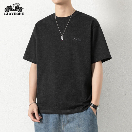 Kurzärärmungs-T-Shirt von Classic Car Herren für den Sommer neuer dünner Stil runder Hals halbärmelig.