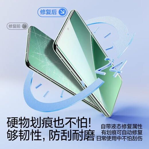 Flash Magic Ultrasonic Unlocking Suitable for Xiaomi 15pro/spro mobile phone film 15ultra tempered soft film universal xiaomi full coverage hydrogel film high-definition anti-fingerprint lens 15spro/pro/ultra liquid crystal film 2 pieces 15pro/ultra/spro universal fingerprint second unlock