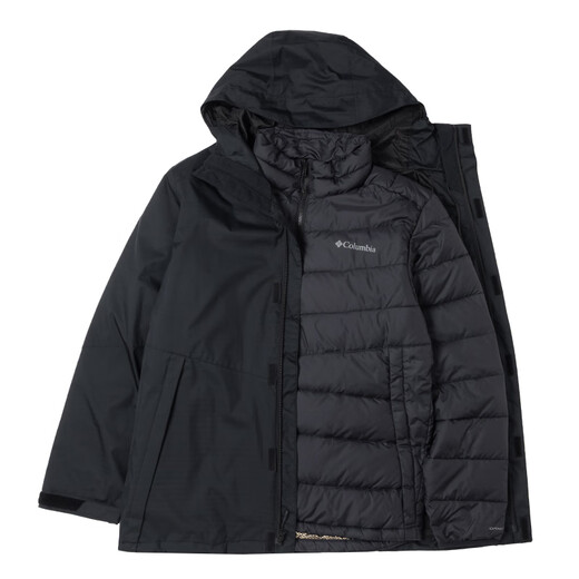 哥伦比亚（Columbia）棉服三合一冲锋衣男装户外休闲外套运动服夹克WE6198 WE6198010/主图款 S