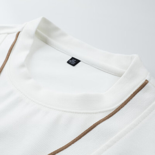 Camiseta de dos piezas de manga larga para hombres de la marca de lujo OLJ Light para hombres 2025 tendencia de moda de primavera y otoño, incluyendo ovejas blancas 170/m [adecuado para 120-135Jin [Jin equivale a 0.5 kg] todo el tamaño