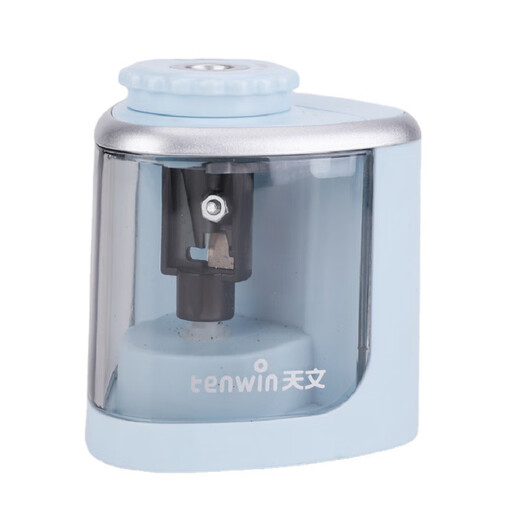 Astronomie Tenwin Electric Bleistift Spitzer kreativer Pilzkopf Kinder Schreibwaren halbautomatischer Planing Stift Schärfe Black TW8005 - English Tenwin