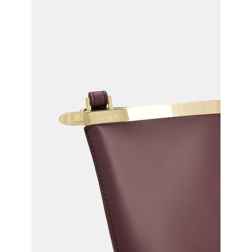 TOD'S【季末特惠】TOD'S官方女士MAGENTA BAG迷你水桶包 酒红色
