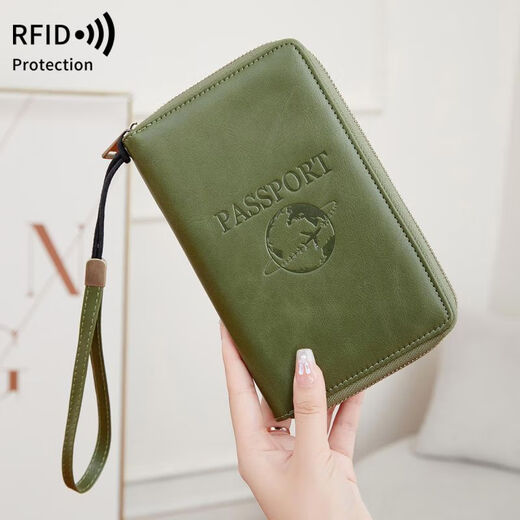 NEU 2024 Neues RFID Long Passport Bag Multifunktionales Zipper-Pass-Clip-Ticket-Ticket-Zertifikat Tasche Cuilu